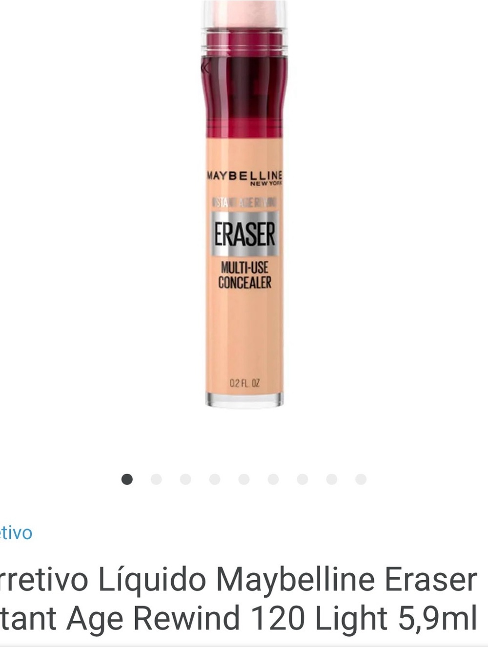 Maybelline Eraser Multi-Use Concealer - Peachy Beige with Deep Berry Cap